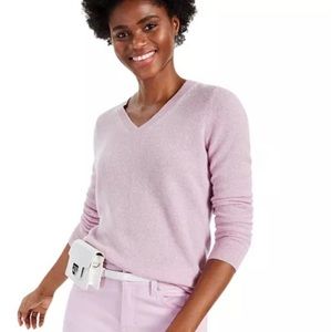 V-neck 100% Cashmere Sweater